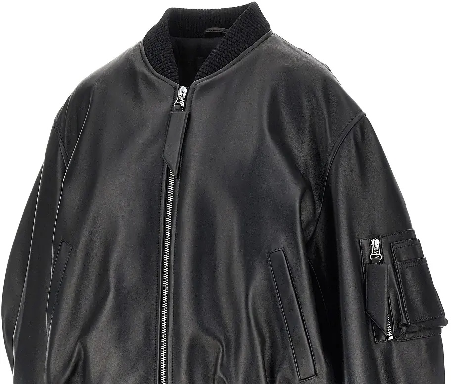 Geaca de Piele 'Anja' leather bomber jacket - Img 2
