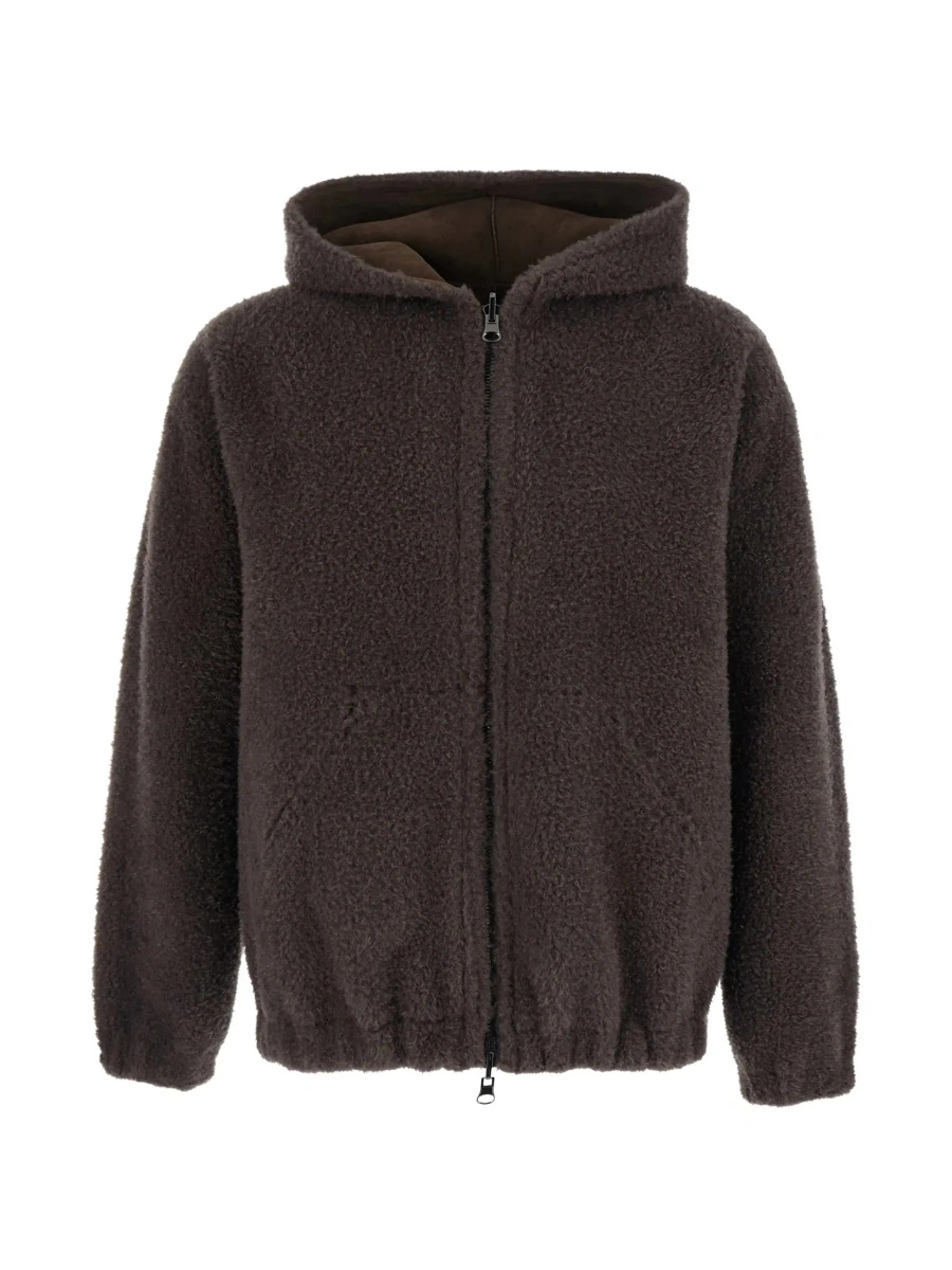 Geaca de piele VALENTINI 1972 maro din piele si shearling - Img 7