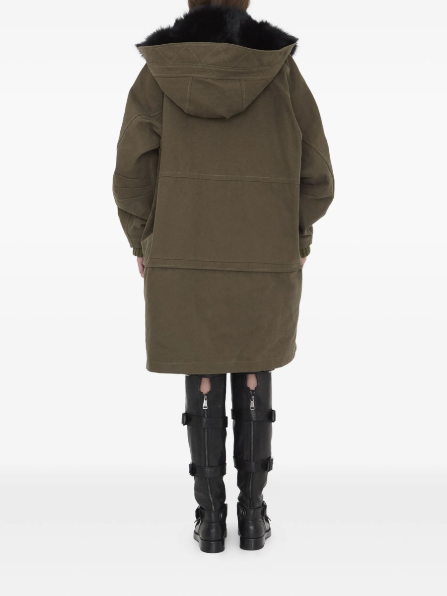 Geaca Oversize Dolce &amp; Gabbana verde din bumbac - Img 4