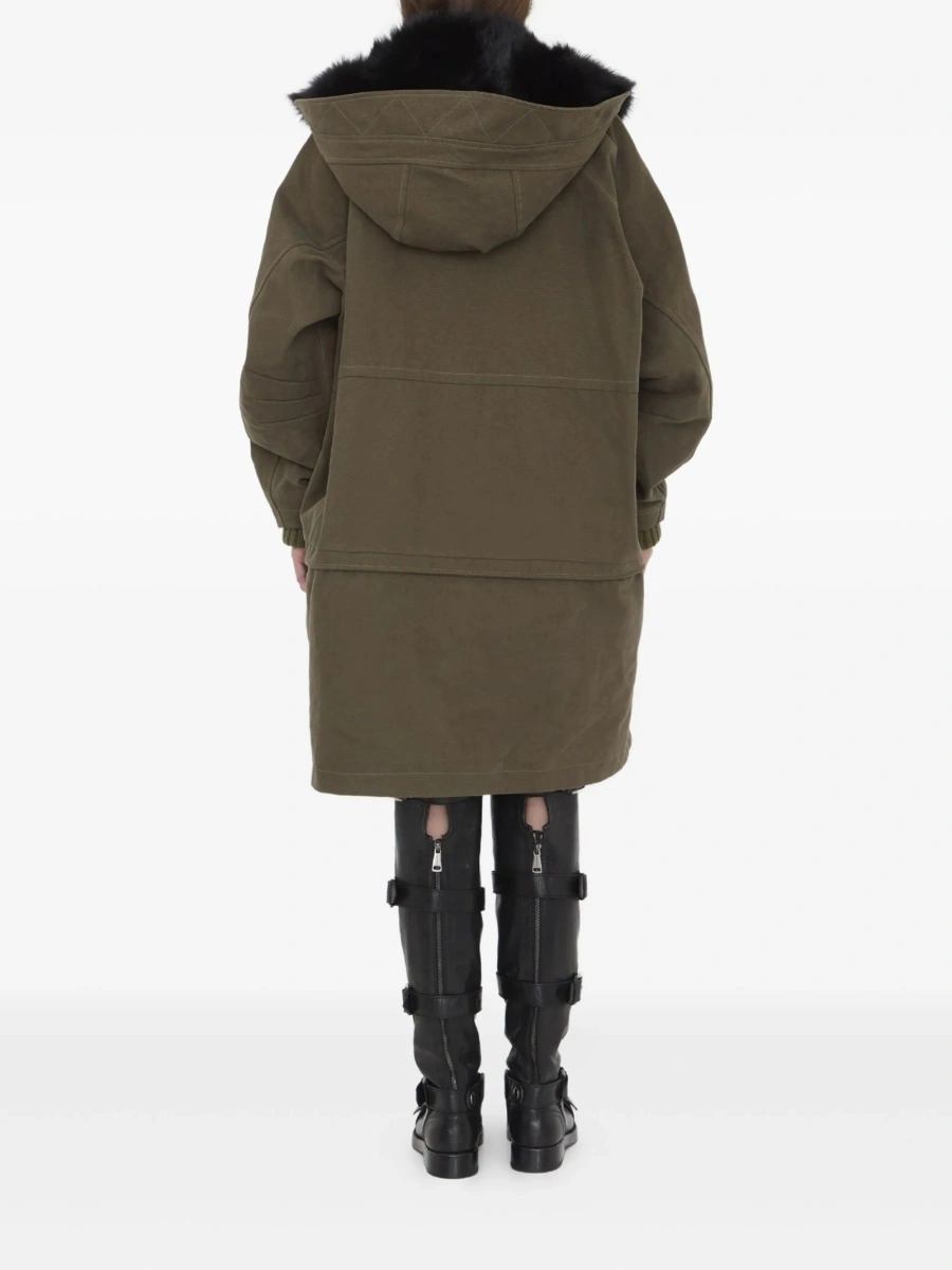Geaca Oversize Dolce &amp; Gabbana verde din bumbac - Img 4