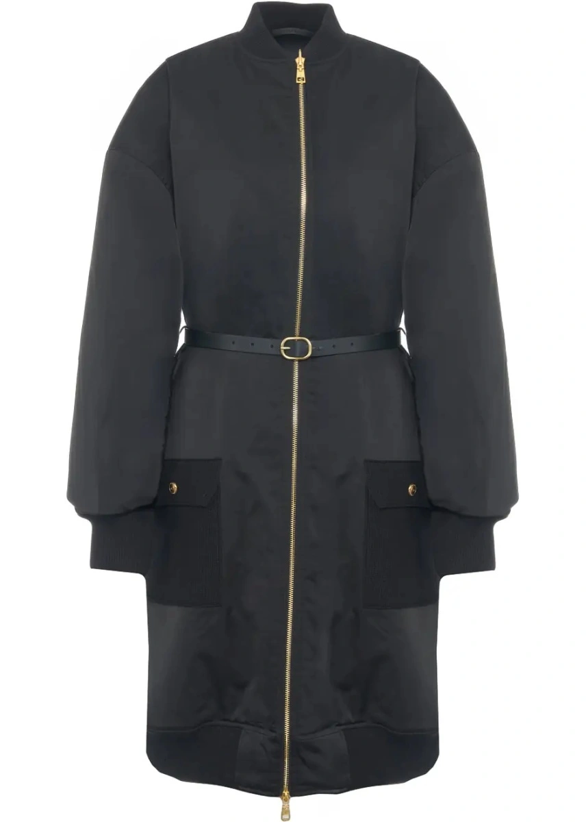 Geaca Parka Elisabetta Franchi neagra - Img 2