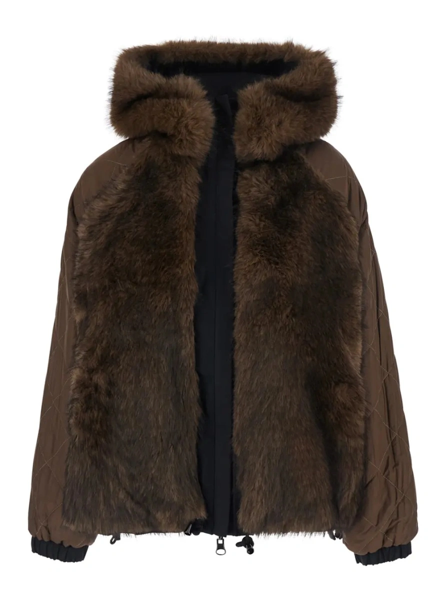 Geaca parka VALENTINI 1972 neagra din bumbac - Img 4