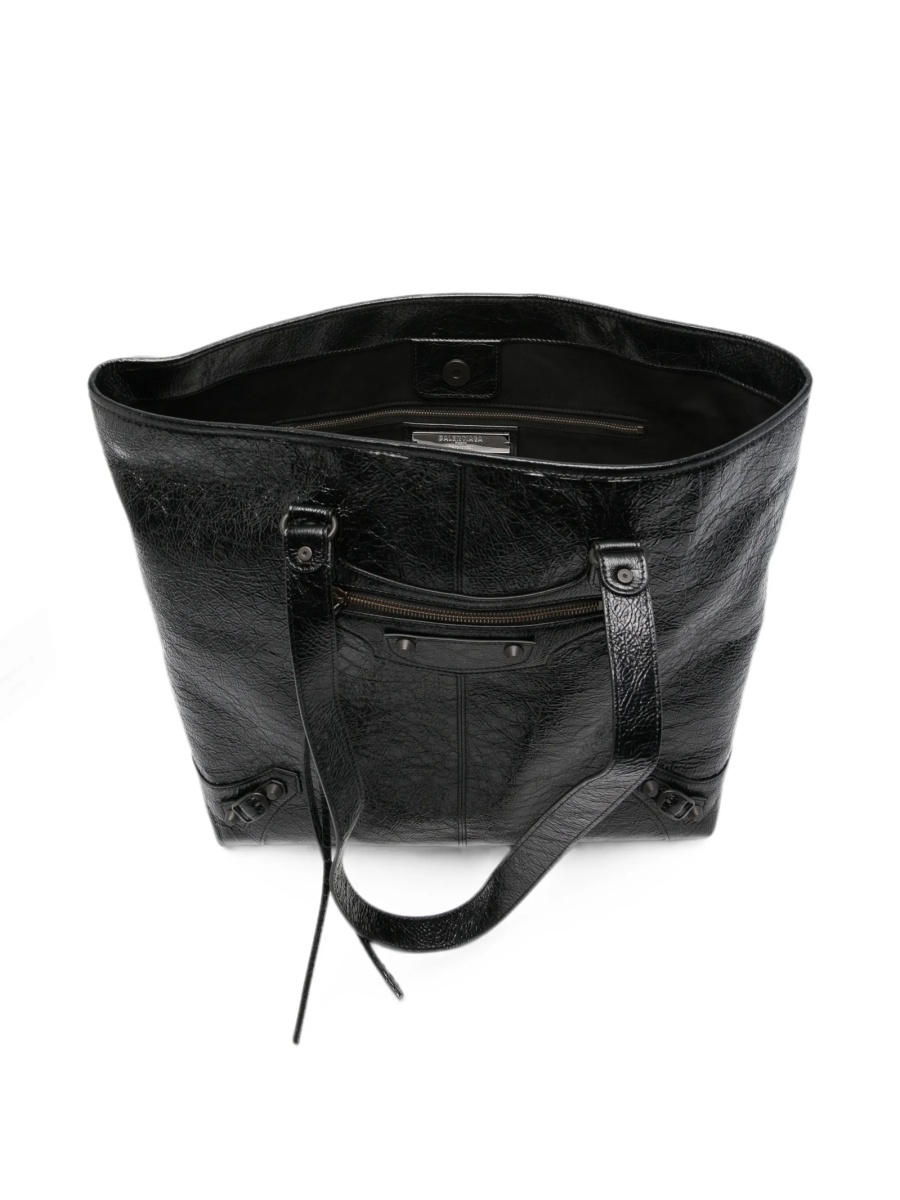 Geanta de mana Balenciaga neagra din piele - Img 5