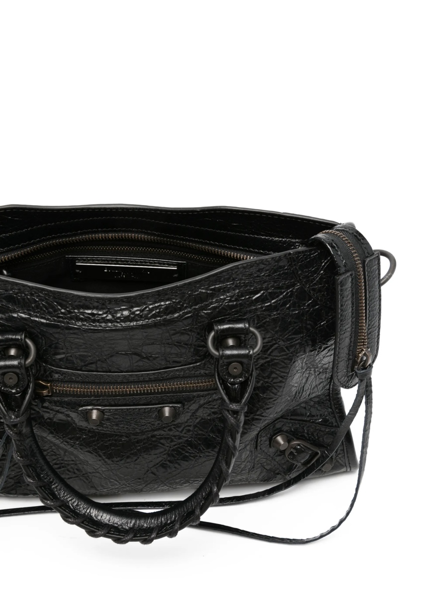 Geanta de mana Balenciaga neagra din piele - Img 5