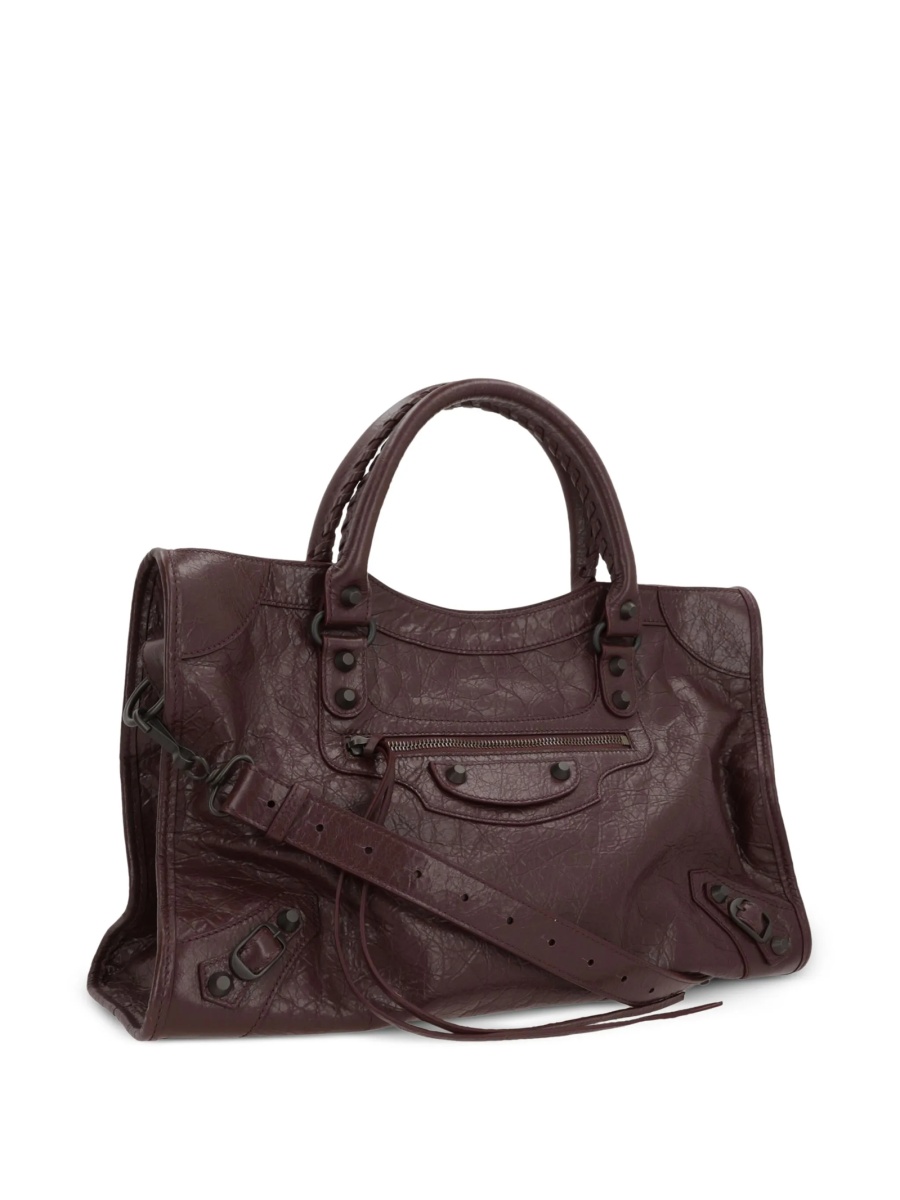 Geanta de mana Balenciaga rosie din piele - Img 3
