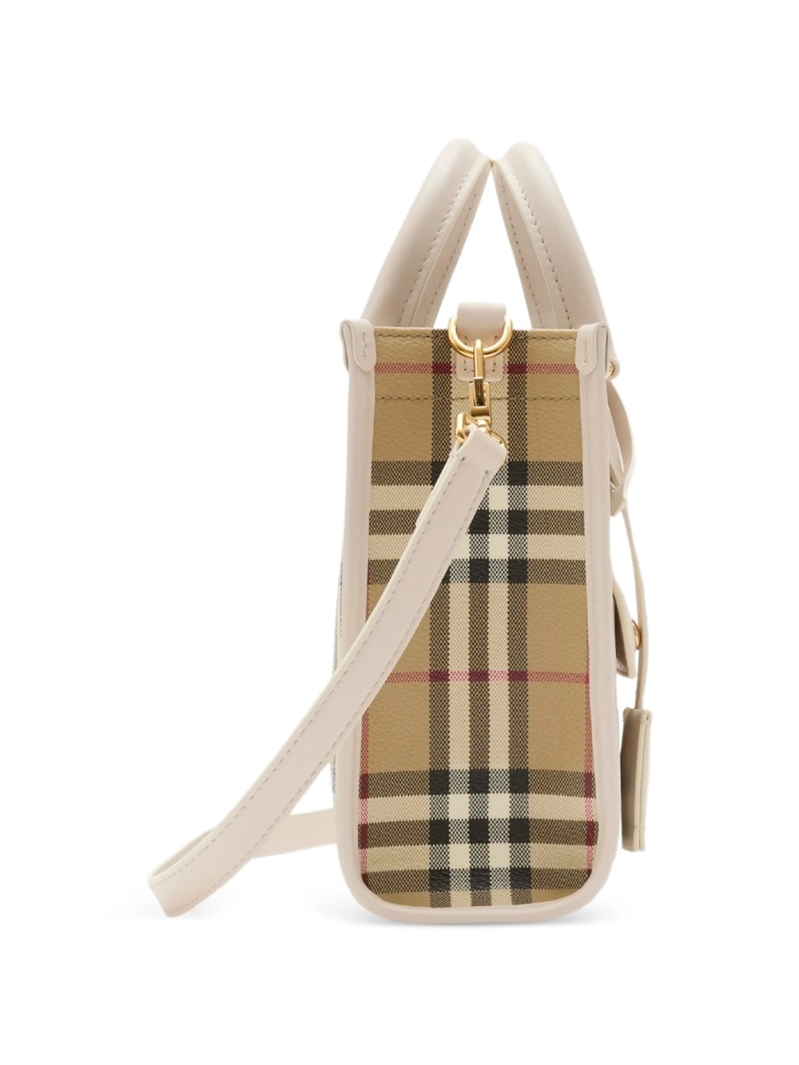 Geanta de mana Burberry neutra din piele si polyester - Img 3