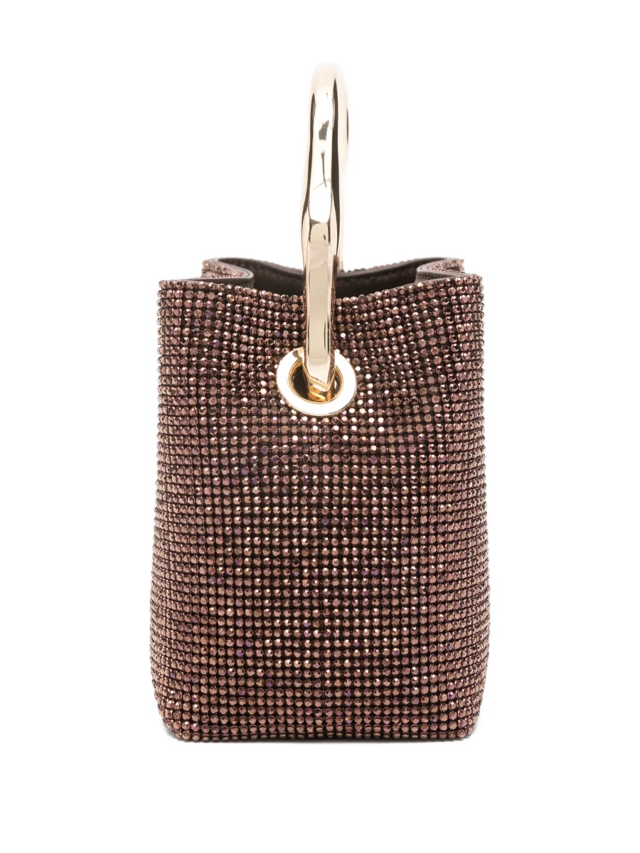 Geanta de mana CULT GAIA maro din zinc alloy si sticla - Img 4
