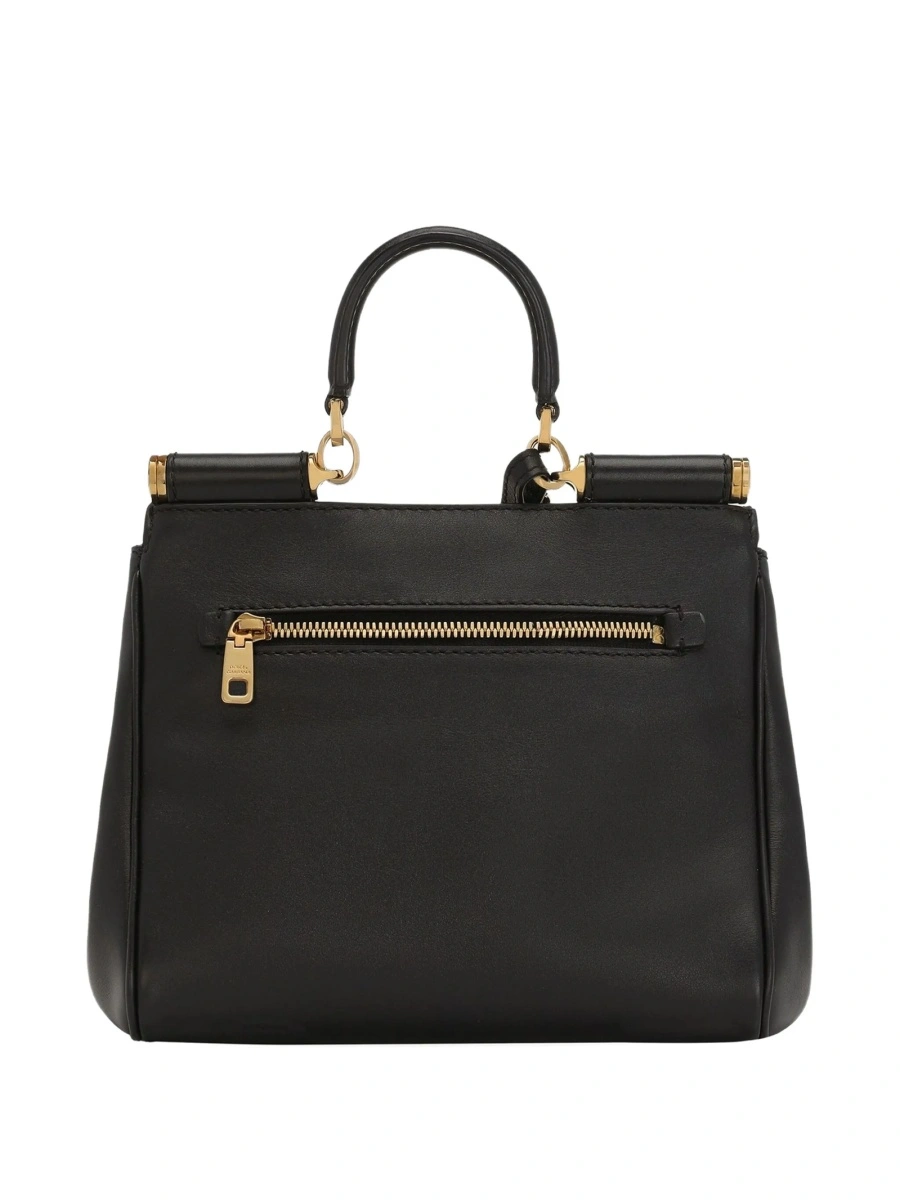 Geanta de mana Dolce &amp; Gabbana neagra din piele si pvc - Img 2