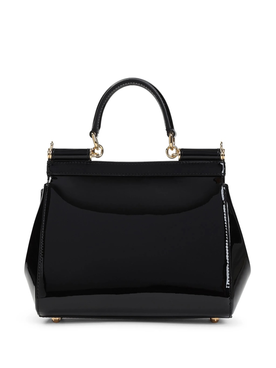 Geanta de mana Dolce &amp; Gabbana Sicily neagra din piele - Img 2