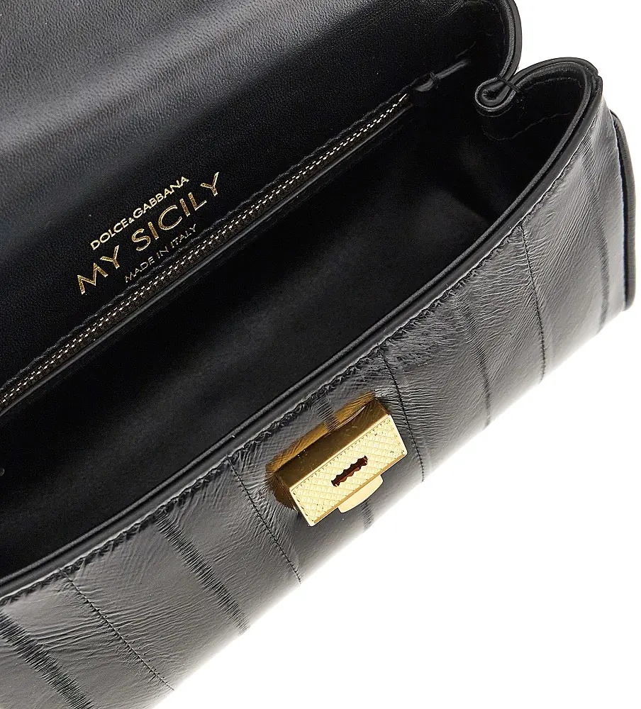 Geanta de mana Eel leather mini 'My Sicily' bag - Img 3