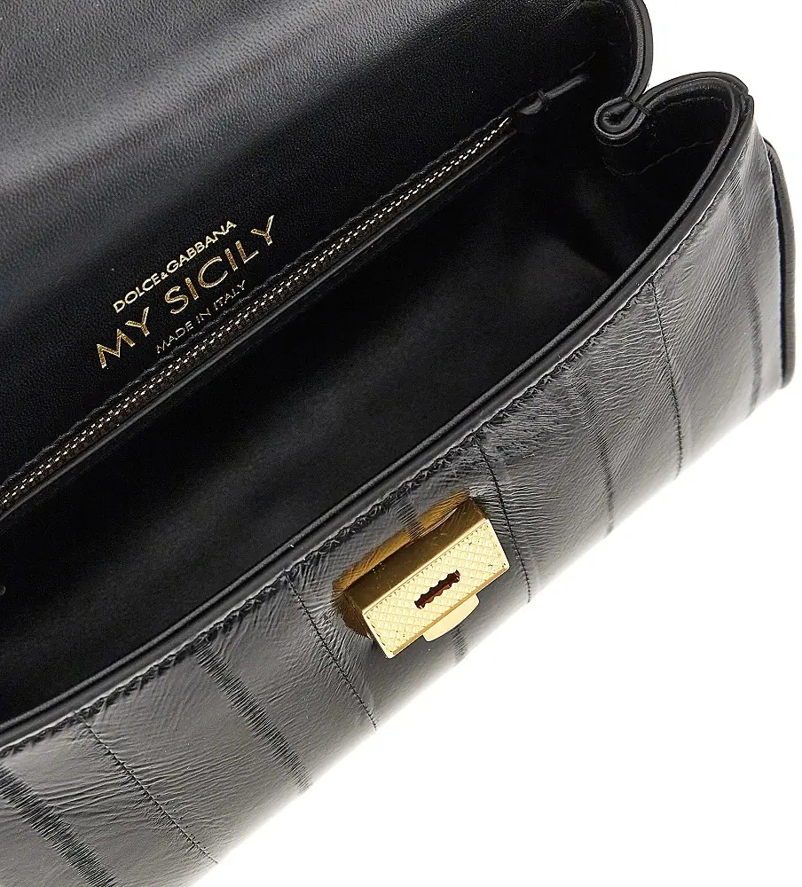Geanta de mana Eel leather mini 'My Sicily' bag - Img 3