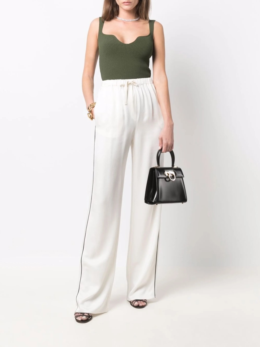 Geanta de mana Ferragamo gancini neagra din piele - Img 2