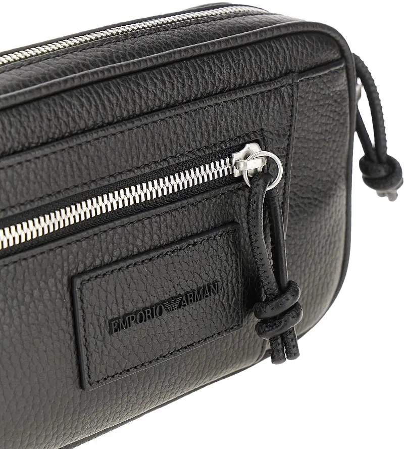 Geanta de mana Grained leather pouch - Img 4