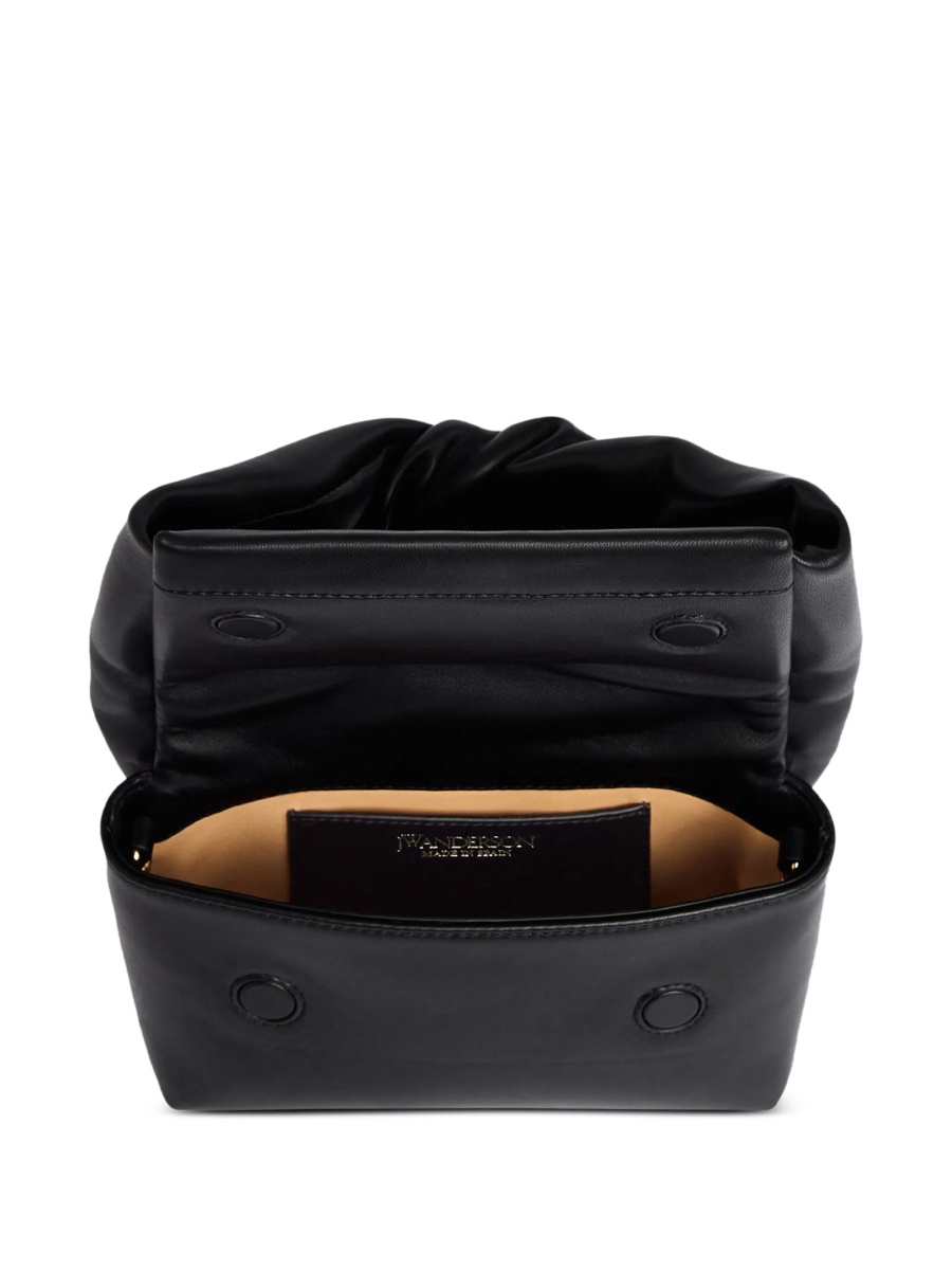 Geanta de mana JW Anderson neagra din zamak si piele - Img 4