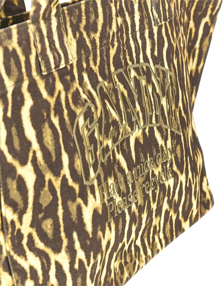 Geanta de mana Leopard canvas XXL tote bag - Img 4