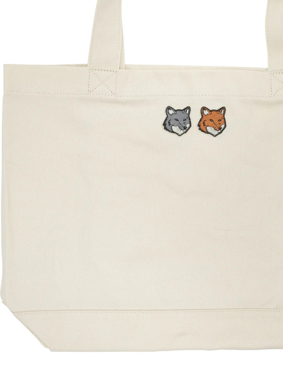 Geanta de mana MAISON KITSUNÉ "Double Fox Head" Large Handbag - Img 3
