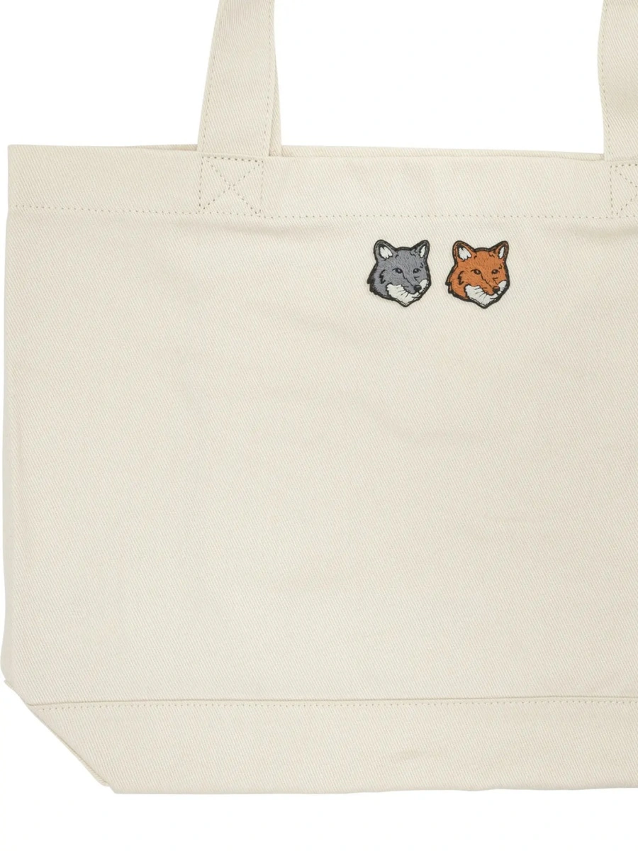 Geanta de mana MAISON KITSUNÉ "Double Fox Head" Large Handbag - Img 3