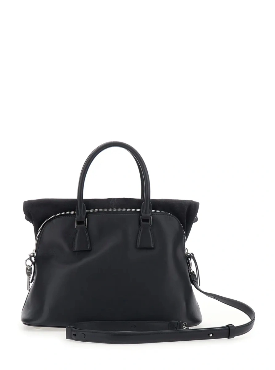 Geanta de mana Maison Margiela neagra din piele - Img 2