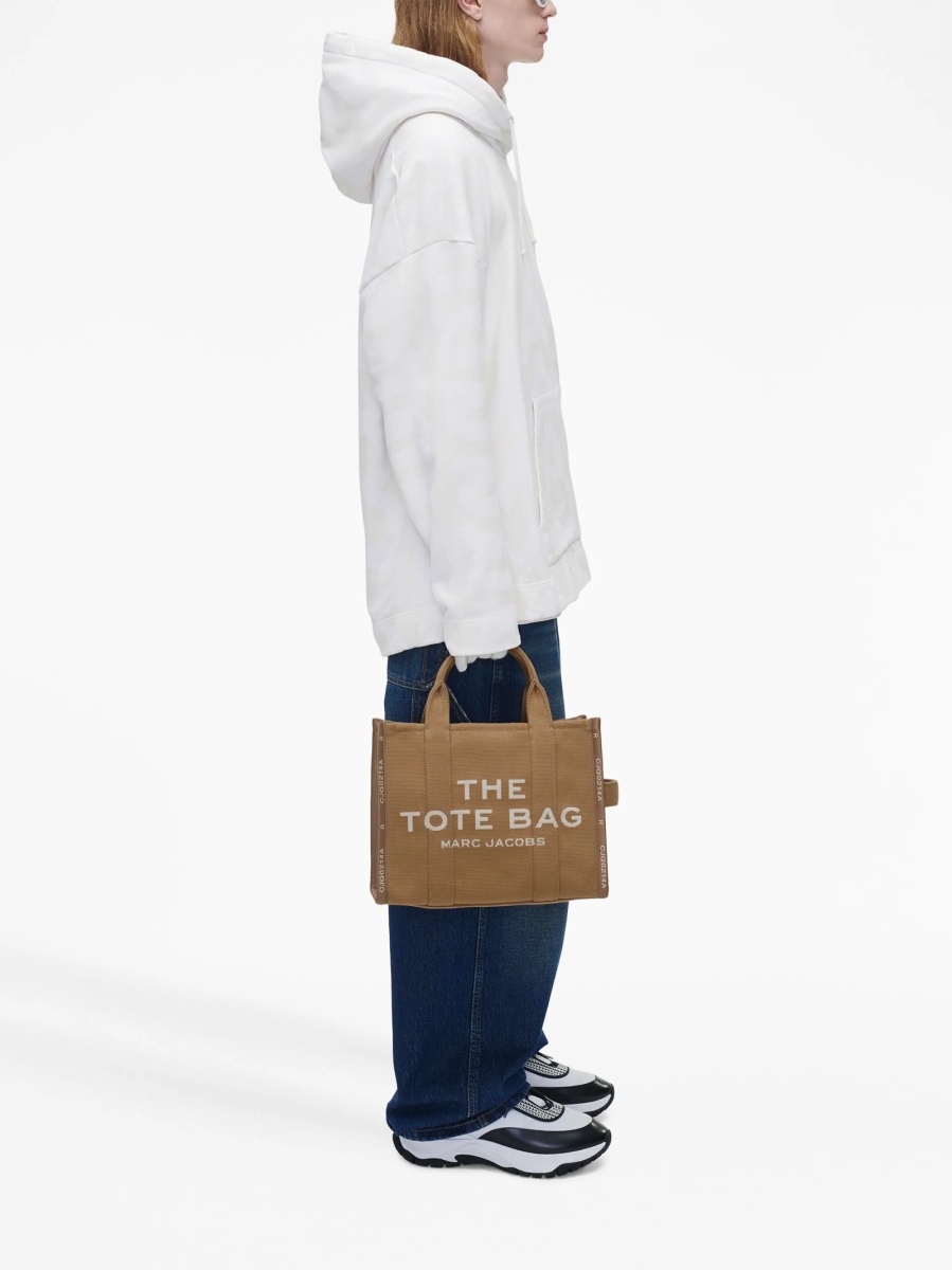 Geanta de mana Marc Jacobs maro din bumbac si polyester - Img 2