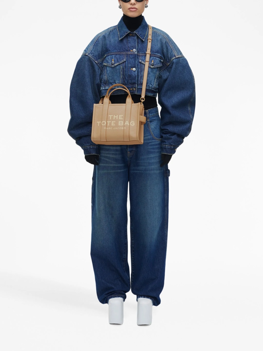 Geanta de mana Marc Jacobs maro din piele - Img 3