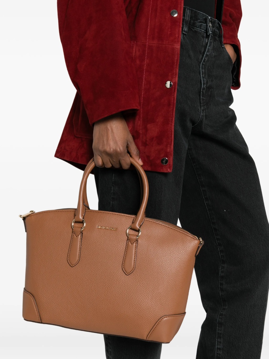 Geanta de mana Michael Kors maro din piele - Img 2