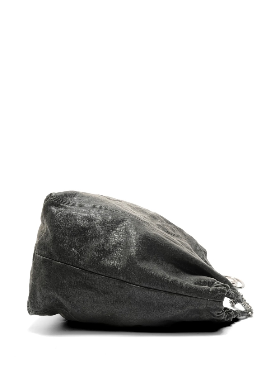 Geanta de mana Michael Kors neagra din piele tip caviar - Img 4