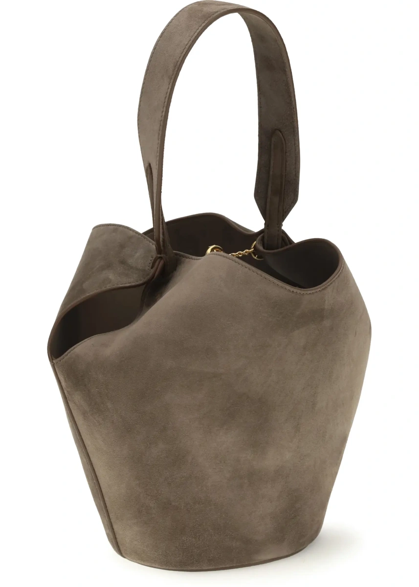 Geanta de mana Mini Lotus Suede Handbag - Img 3