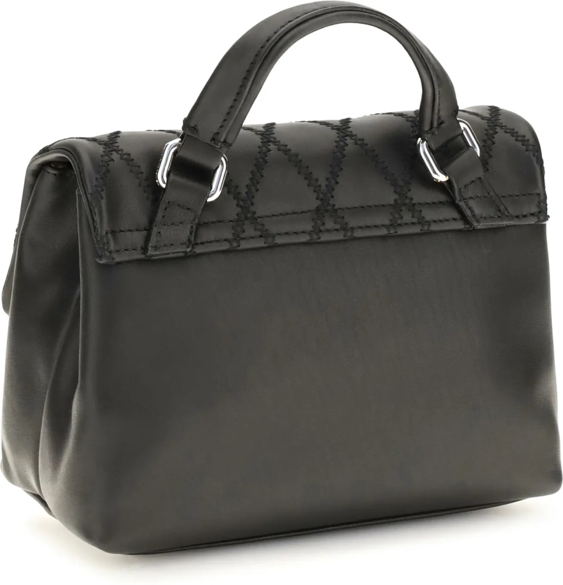 Geanta de mana Mini Postina Tramè leather Top Handle Bag - Img 3