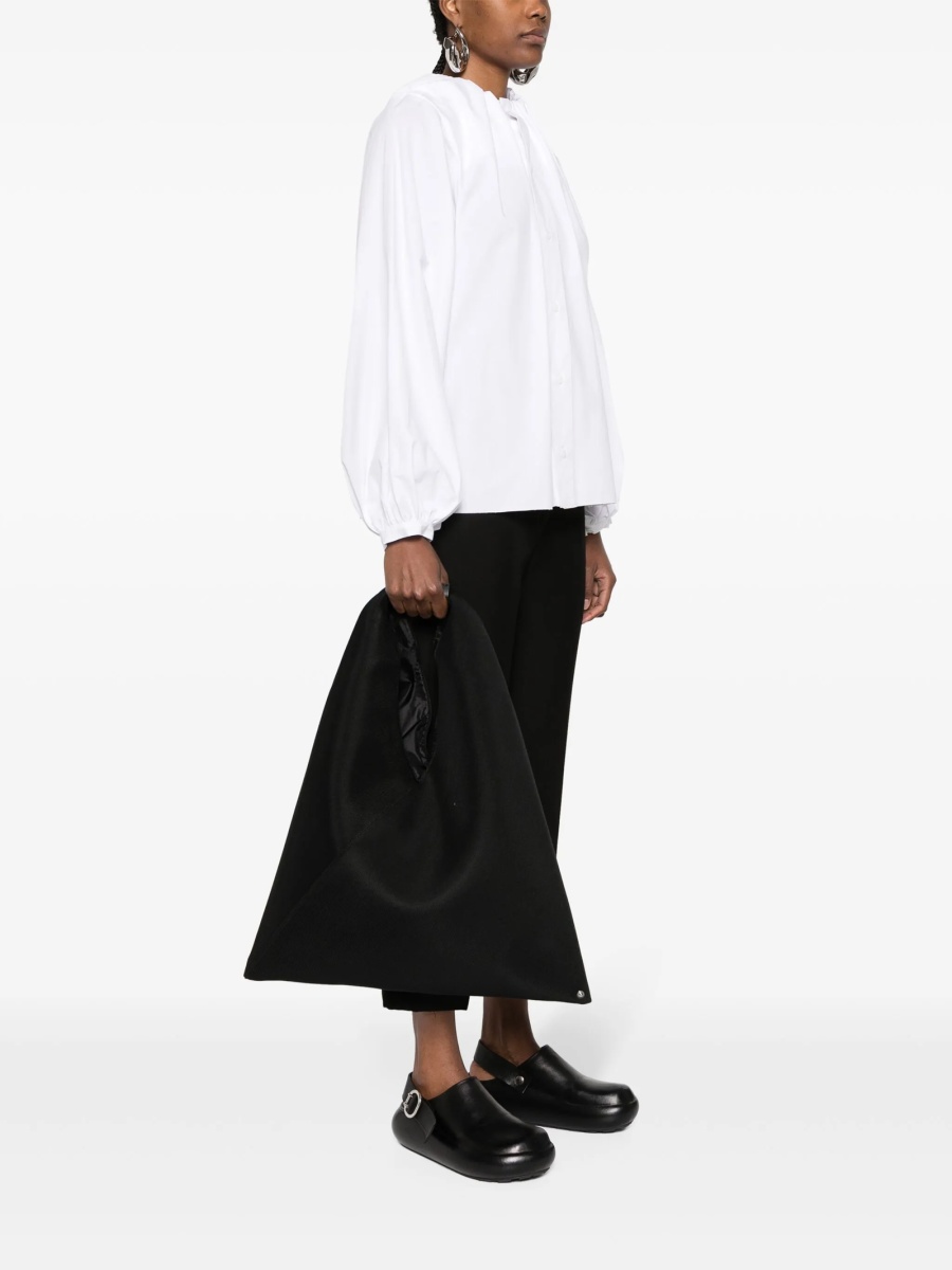 Geanta de mana MM6 Maison Margiela neagra din piele si polyester - Img 2