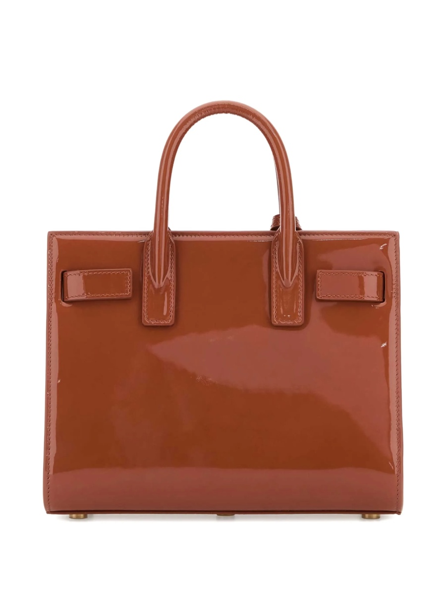 Geanta de mana Saint Laurent Sac De Jour maro din piele - Img 2