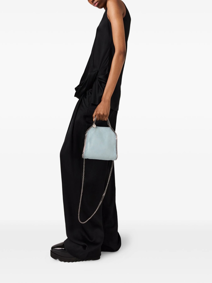 Geanta de mana Stella McCartney falabella albastra din polyester - Img 2