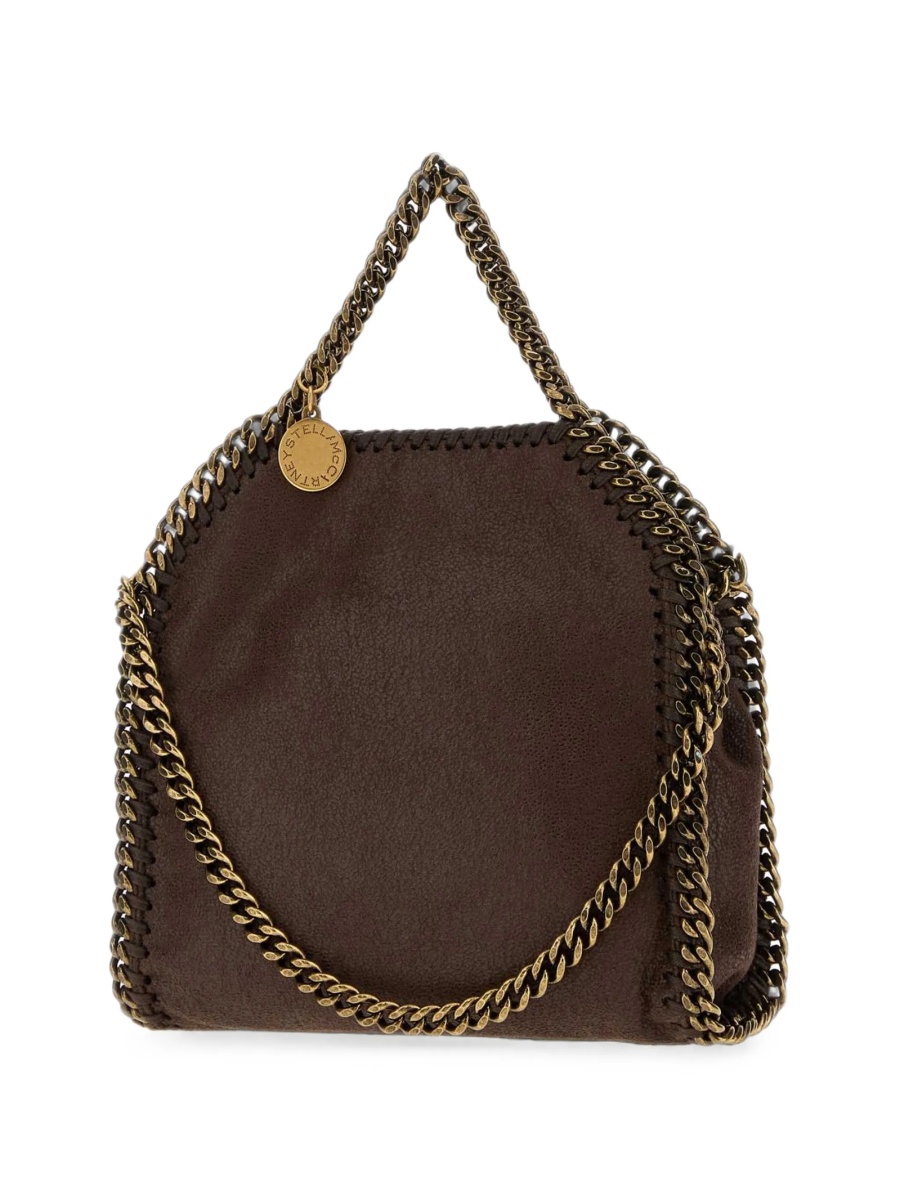 Geanta de mana Stella McCartney falabella maro din material textil - Img 3