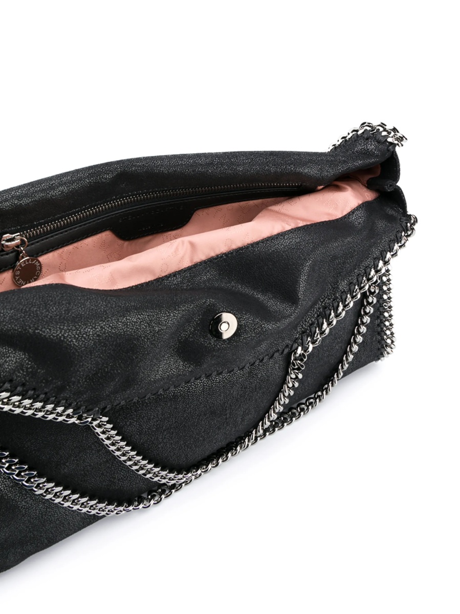Geanta de mana Stella McCartney falabella neagra din polyester - Img 5