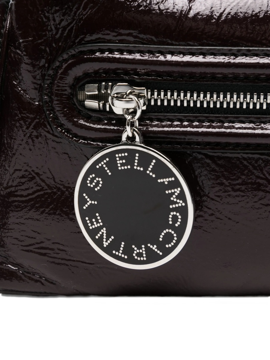Geanta de mana Stella McCartney violet din bumbac si poliamida - Img 4