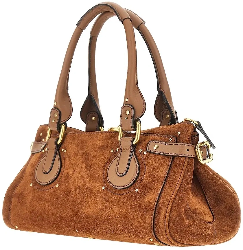 Geanta de mana Suede leather 'Paddington' bag - Img 2