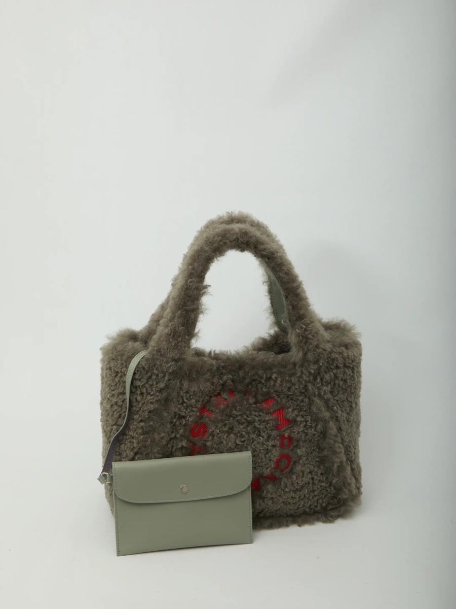 Geanta de mana Teddy-Effect Logo Tote Bag - Img 4