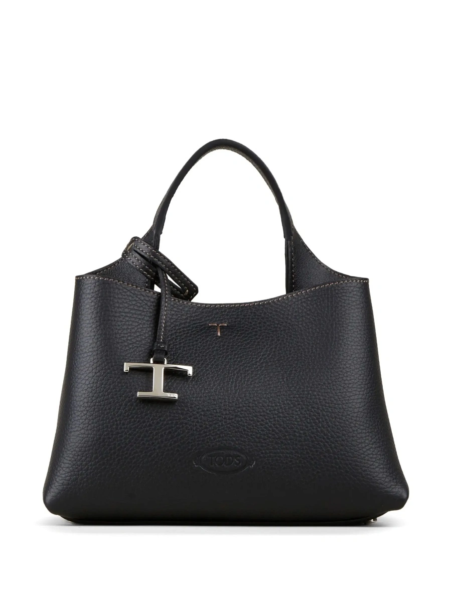 Geanta de mana TOD'S 'T Timeless' neagra din piele - Img 8