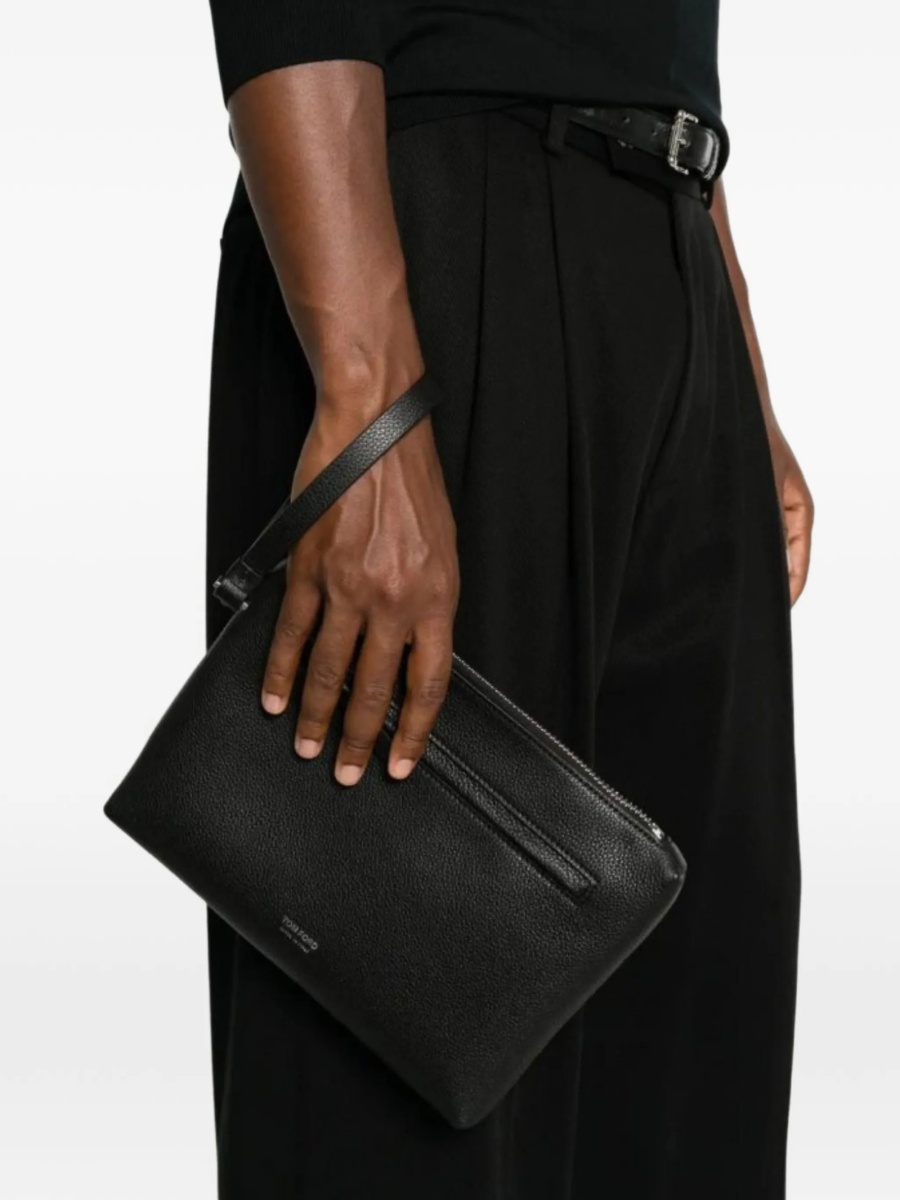 Geanta de mana Tom Ford neagra din piele - Img 2