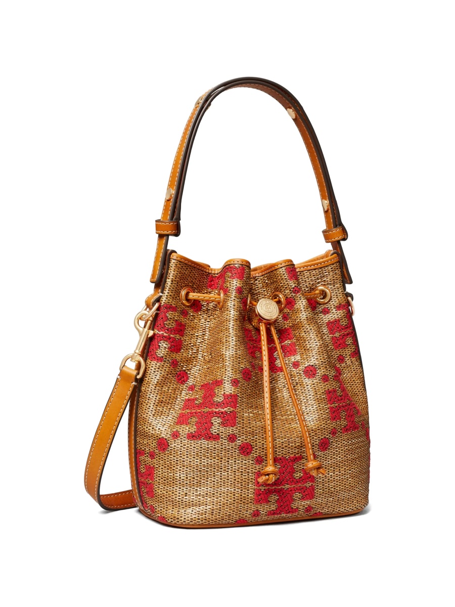 Geanta de mana Tory Burch neutra din poliamida si bumbac - Img 2