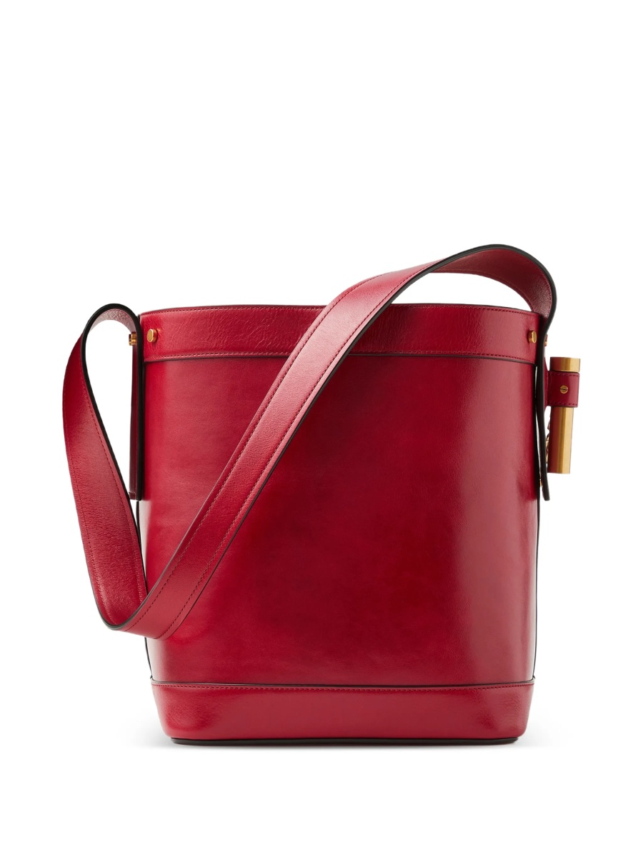 Geanta de mana Versace rosie din piele - Img 3