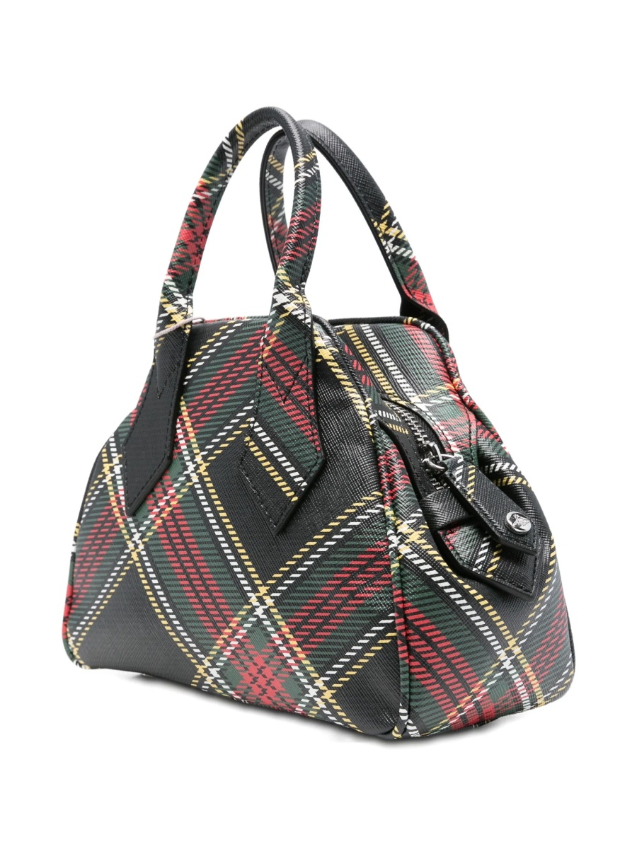 Geanta de mana Vivienne Westwood neagra din poliuretan - Img 3