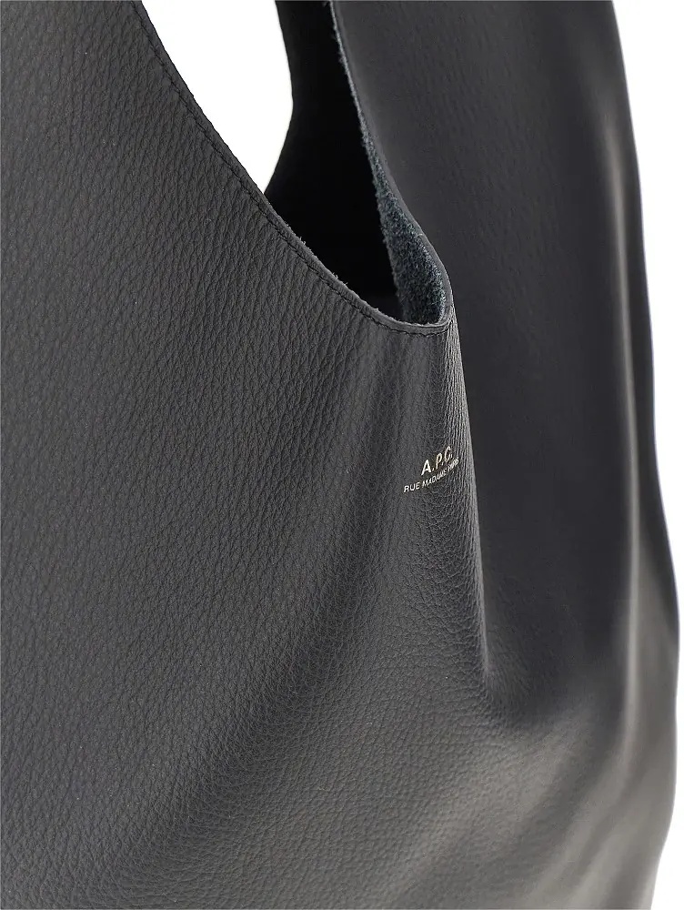 Geanta de umar A.P.C. 'Le Neige' grained leather bag - Img 4