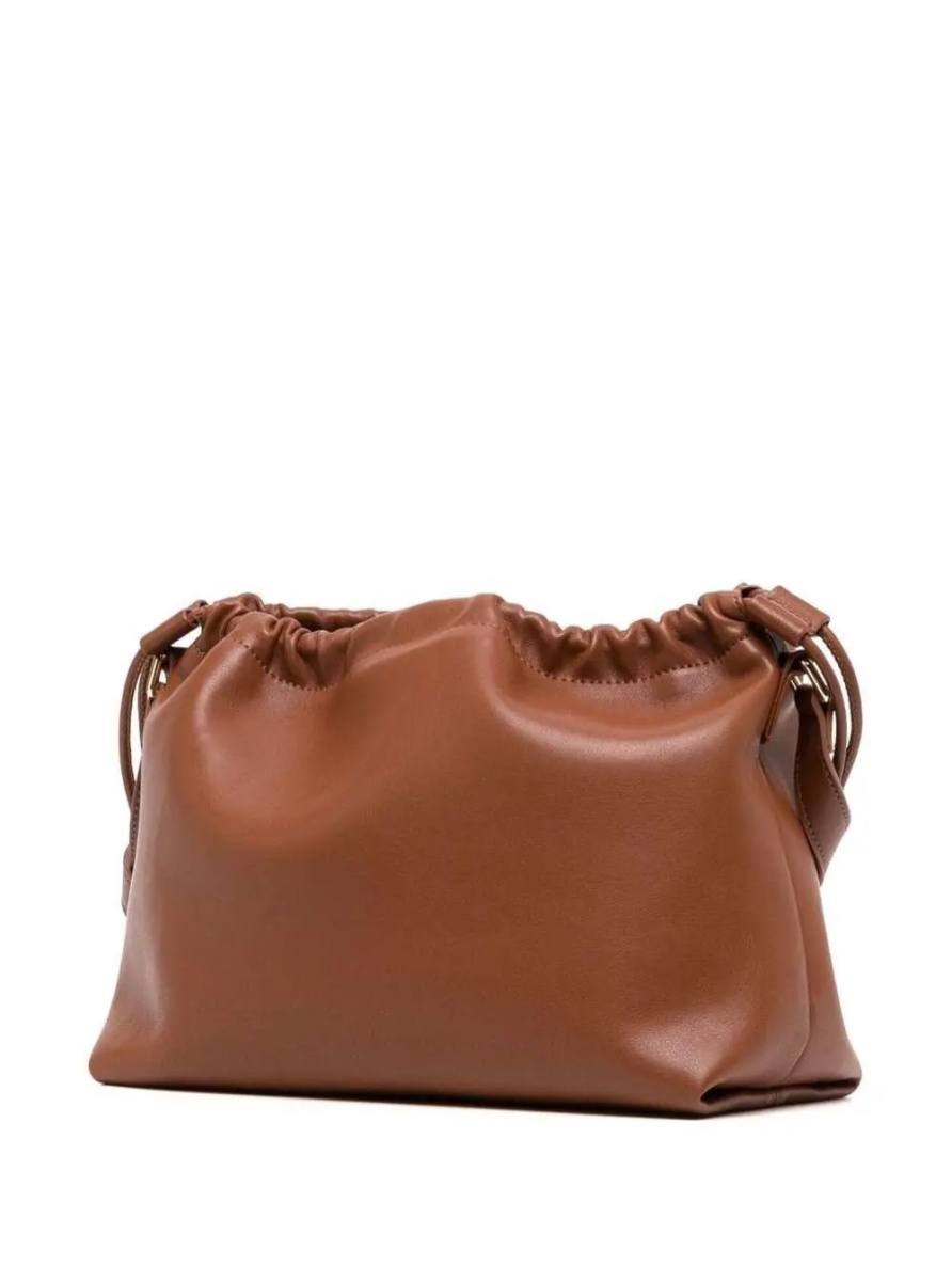 Geanta de umar A.P.C. 'Louise' brown Crossbody bag with logo lettering on the front and drawstring closure in Ecoleather woman - Img 2
