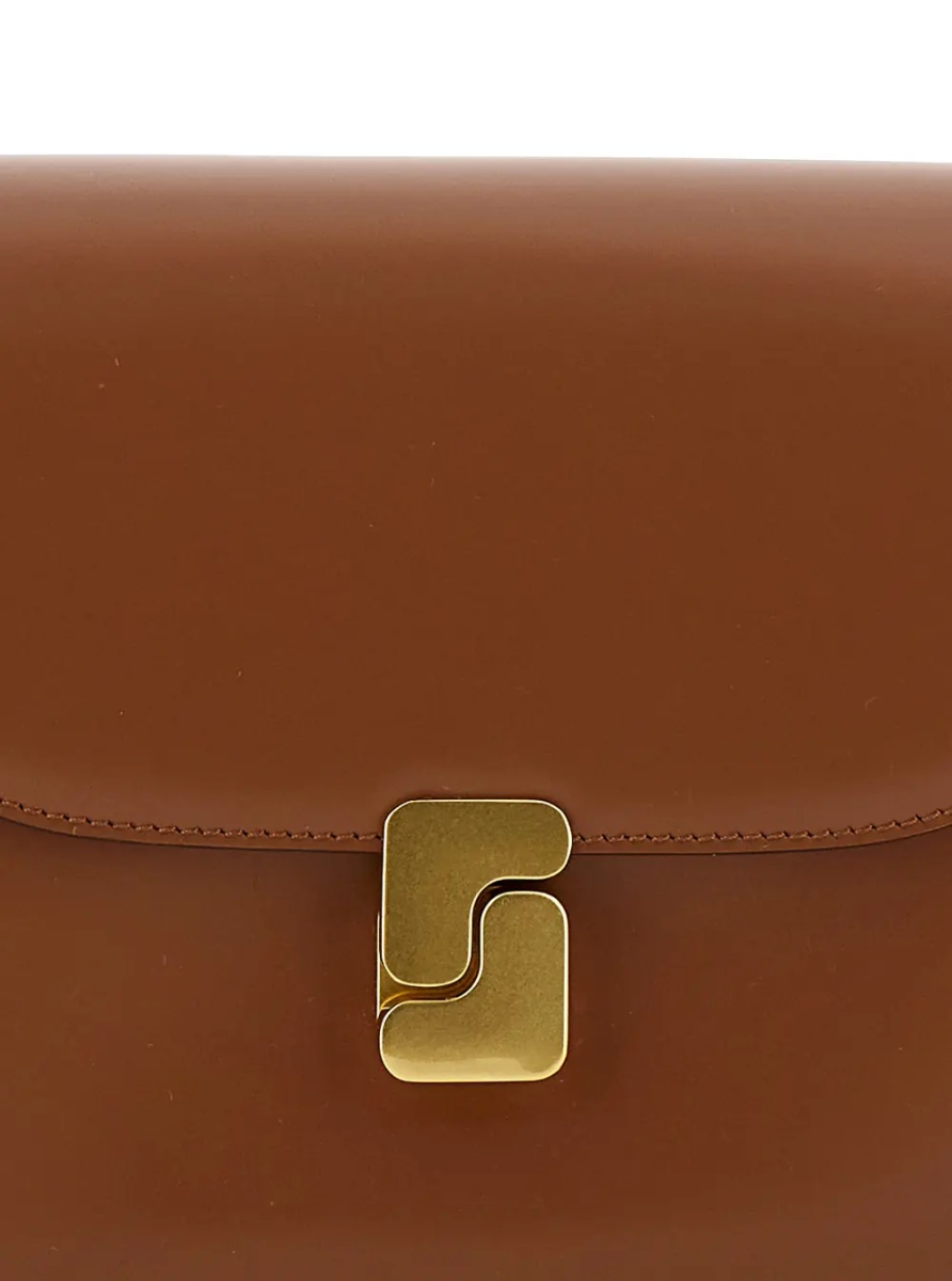 Geanta de umar BELLISSIMA MINI with leather and brown woman - Img 3