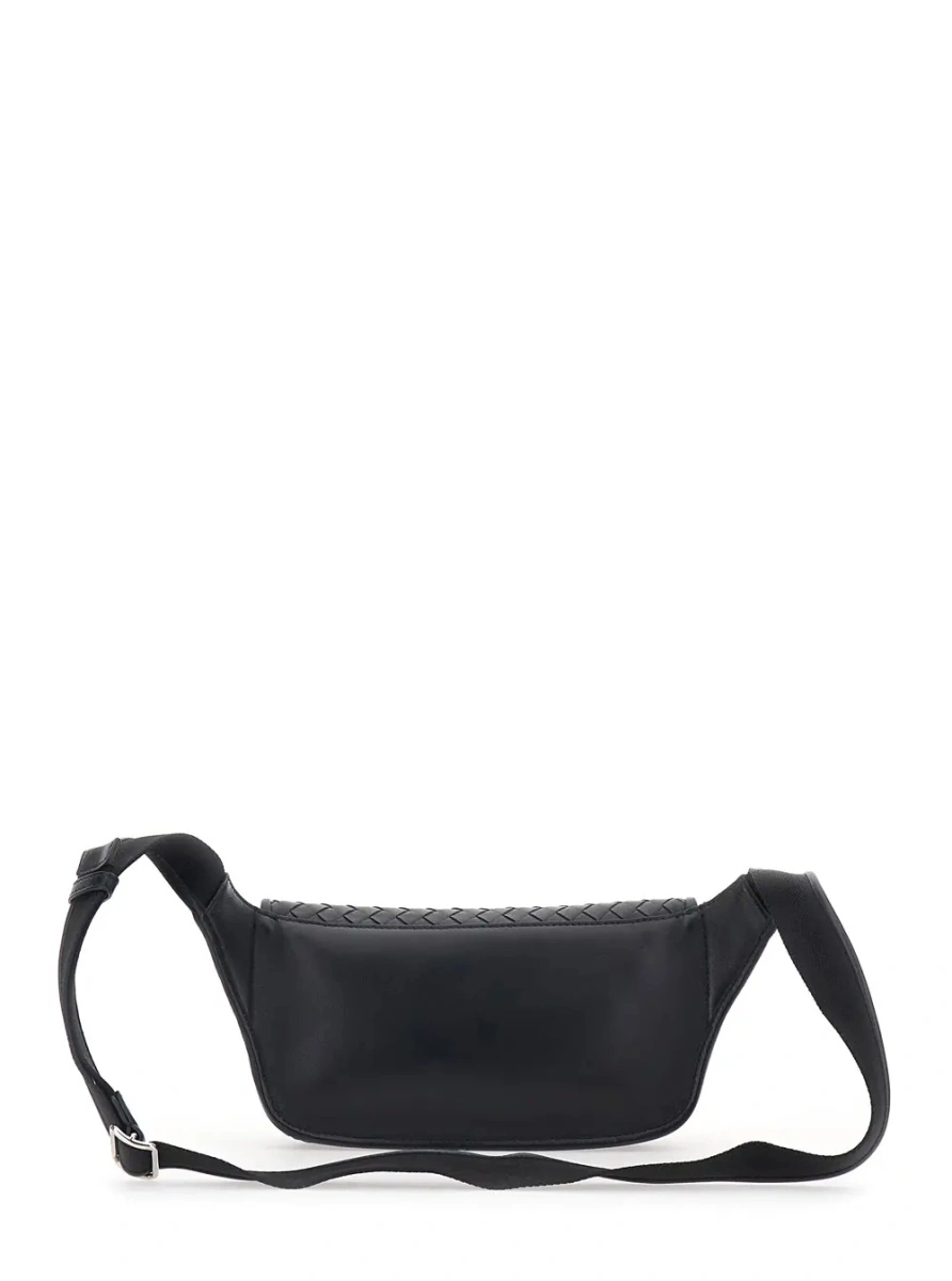 Geanta de umar Bottega Veneta neagra din piele 'Veneto' - Img 2