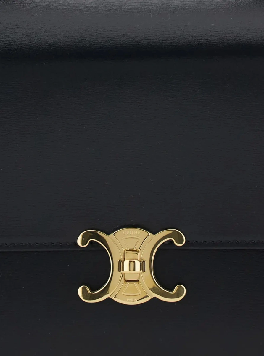 Geanta de umar Céline neagra din piele 'FOLD BAG' - Img 3