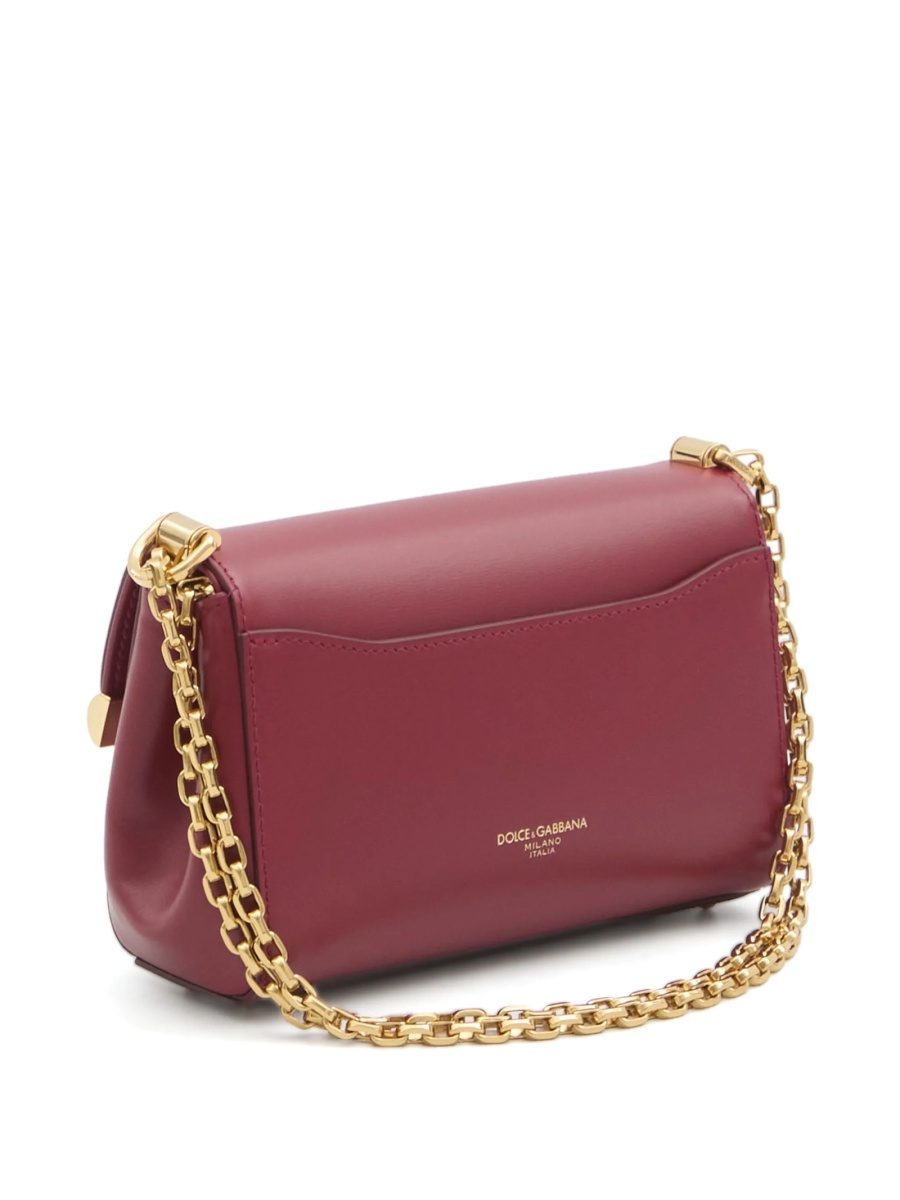 Geanta de umar Dolce &amp; Gabbana rosie din piele - Img 3