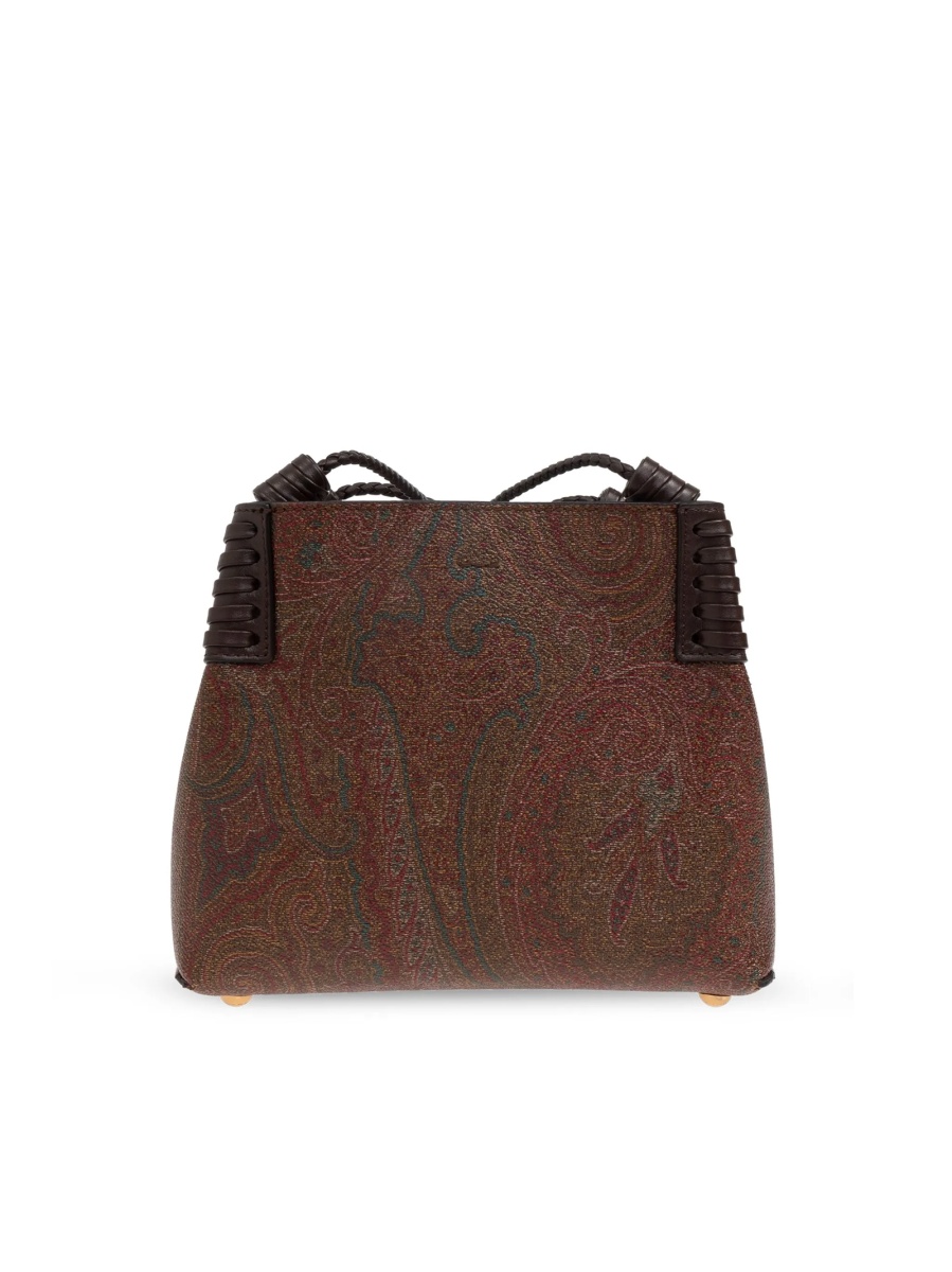 Geanta de umar ETRO maro din material textil - Img 3