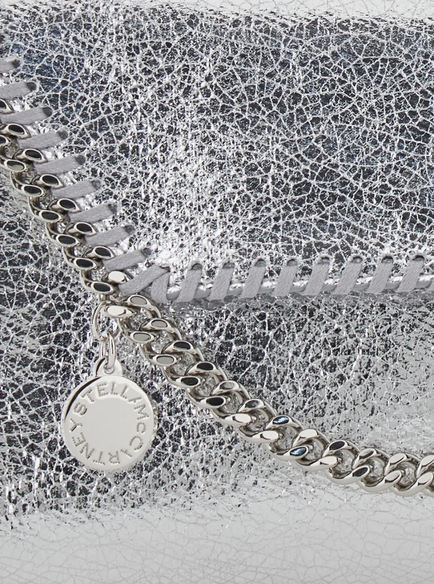 Geanta de umar 'Falabella' Metallic Crossbody bag with Chain Strap and Metallic Effect in Ecoleather for Women - Img 3