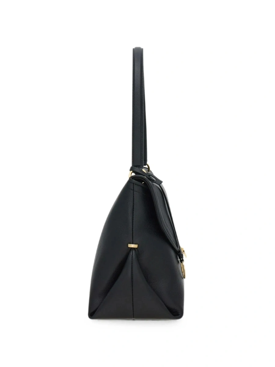 Geanta de umar Ferragamo neagra din piele - Img 5